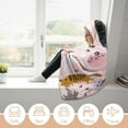 thumbnail image 5 of Wearable Blanket Hoodie Gifts for Women Cartoon Cat Blanket for Cat Lovers, Cat Hoodie Blanket Gifts for Adults, 5 of 6