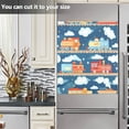 thumbnail image 3 of Yayeee Magnetic Dishwasher Cover for The Front Decoration Home Kitchen Machine Sticker Protector, Blue Cute Train Pattern, 3 of 6