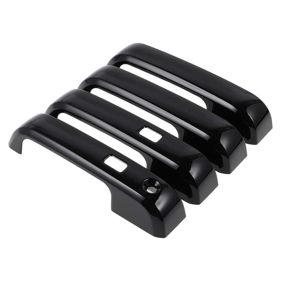 4pcs Exterior Door Handle Cover Car Door Handle Protector for Ford F-150 2015-2020 with Keypad ABS Black