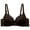 Black, variant on Women's Full Coverage Bra Embroidered Lace Bra Underwire Non-Padded Bra