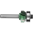 thumbnail image 3 of Yazoeia Woodworking Milling Cutter Trimmer Router Bit 4 Teeth Trimming Cutter Tungsten Steel Trimming Cutter After Banding for Woodworking Engraving(1/4 * R1) CJC912-152881, 3 of 9