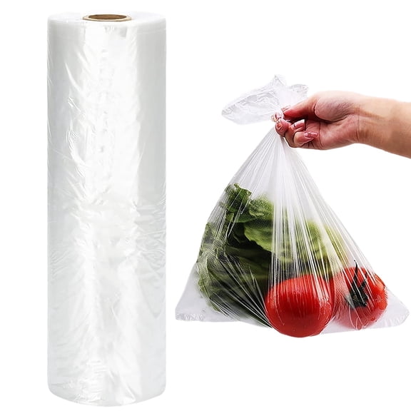 SSBM Produce Bags 11" x 17" Clear Poly Bags for Multipurpose Packaging and Storing Needs in Bulk 30000 Pieces with 40 Rolls