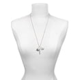 thumbnail image 3 of Delight Jewelry Silvertone Antiqued School Books with an Apple Always My Mother Bar Zoe Necklace, 3 of 4