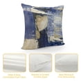 thumbnail image 4 of BANET  Throw Pillow Cushion Case, Abstract and Modern Style Brushstroke Ornaments Geometric Square Details, Modern Accent Double-Sided Digital Printing 18x18in, 4 of 5