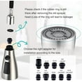 thumbnail image 5 of Pull Down Kitchen Faucet Head Replacement, 3-Function Metal Kitchen Faucet Head High Pressure Kitchen Sink Sprayer Replacement with 9 Adapters Compatible with American Standard, Brushed Nickel, 5 of 22