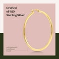 thumbnail image 2 of Gold Plated Sterling Silver 2mm Hoop Earrings - 45mm (1 3/4"") Diameter, 2 of 7