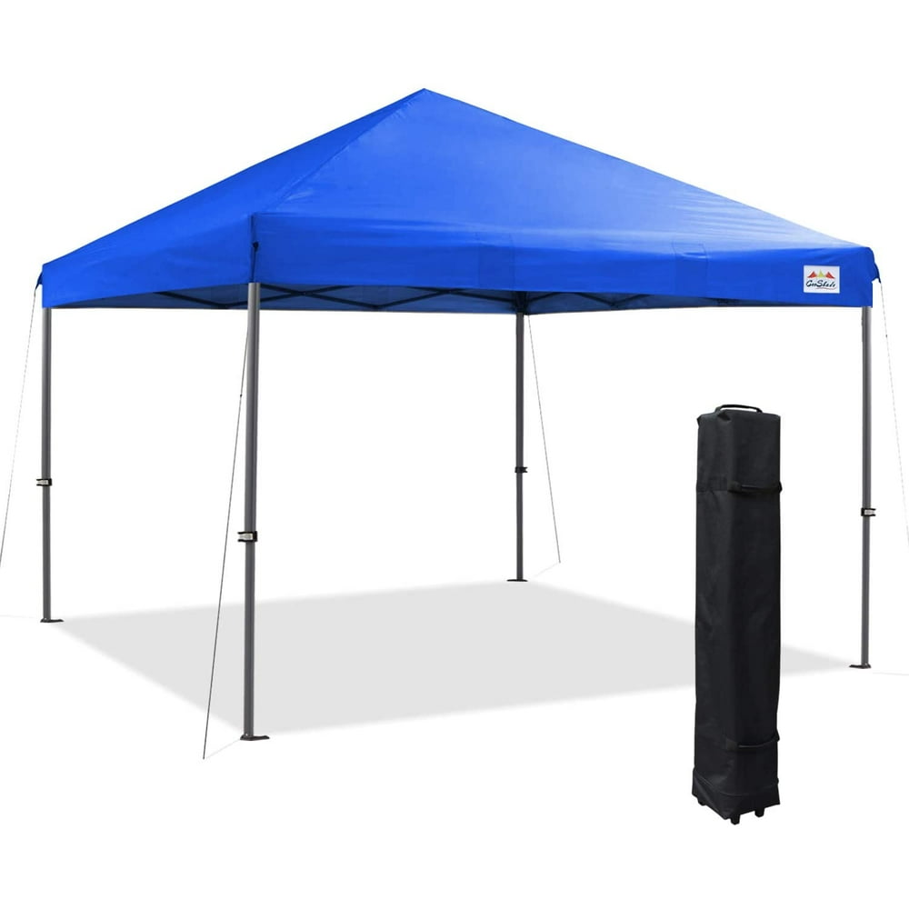 10 X 10 FT PopUp Slant Leg Canopy Tent, Reinforced Steel Frame