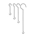 thumbnail image 5 of Achla Designs 24" L Black Wrought Iron Hook Extenders w/Twist (Set of 2), 5 of 5