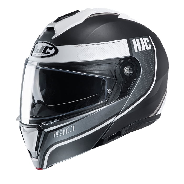 HJC i90 Solid Motorcycle Flip Helmet with Visor Touring 
