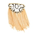thumbnail image 1 of CIMAXIC 1Pc Metal Rhinestone Brooch Clothes Accessory Creative Tassel Shoulder Board,4.33"X2.95"X4.33", 1 of 5