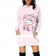 thumbnail image 4 of Sudadera con capucha con estampado de HELLO KITTY para mujer, primavera y otoño, sudadera Y2K, informal, cuello redondo, manga larga, sudaderas largas e informales, 4 of 5