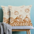 thumbnail image 2 of Fall Decor Pillow Covers 20x20 Inch Set of 2 Autumn Burnt Orange Pumpkin Print Throw Pillows for Couch Thanksgiving Harvest Indoor Outdoor Decorative Cushion Case for Sofa Bed Decorations, 2 of 6
