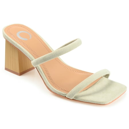 

Journee Collection Womens Henrietta Tru Comfort Foam Open Toe Mid Block Heel Pumps