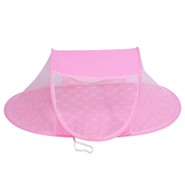 Baby Infant Bed Canopy Mosquito Net, plegable Baby Infant Pop Up Crib Cradle Anti-Bug Tienda Mosquito Mesh Net Portátil Nursery Bed Cuna Canopy Travel Bed Play Shades(Rosado) Ecomeon no