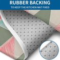 thumbnail image 4 of Multi Color Triangle Checkered Pattern Bathroom Rugs Sets 3 Piece,Toilet Cover Set,Absorbent Non Slip Bathroom Mats Sets with U-Shaped Contour Rug Toilet Rug Set, 4 of 5