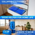 thumbnail image 5 of Ammaker Heavy Duty Moving Bags with Backpack Straps, Extra Large Clothes Storage Containers with Handles and Zippers 2 Pack, 5 of 8