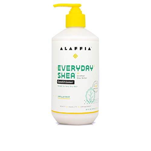 Alaffia EveryDay Shea Conditioner, Vanilla Mint, 16 Oz. Moisturizes, Restores and Protects. Made with Fair Trade Shea Butter, Cruelty Free, No Parabens, Vegan