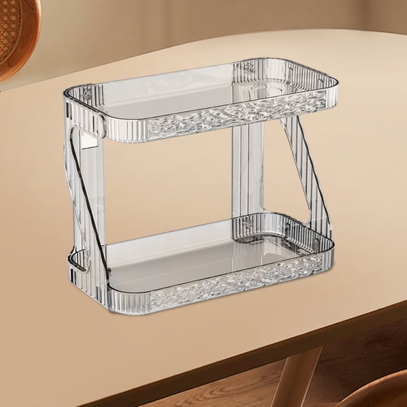 PPgejGEK 2 Tier Bathroom Countertop Organizer Sink Counter Shelf for Vanity Storage Makeup Tray for Perfume Skincare Bedroom Kitchen