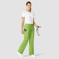 thumbnail image 3 of Wink WonderFLEX Grace - Women's Flare Leg Cargo Scrub Pant, Green Apple, 2X Petite, 3 of 7