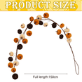 thumbnail image 3 of Fall Pumpkin Hanging Swag,Velvet Harvest Pumpkin Decor, Autumn Farmhouse,Thanksgiving Decorations for Front Door Kitchen Fireplace Home Indoor Outdoor (C), 3 of 4