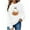 White, variant on Womens Sweatshirts Halloween Printed Round Neck Long Sleeved Sweatshirts,Tops for Women Beige