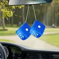 thumbnail image 2 of Dsscvnef Car Colorful Plush Dice Automobiles Rear View Mirror Charms Hanging Decor, 2 of 9
