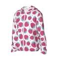 thumbnail image 2 of Fotbe Hand Drawn Strawberry Men's Women's UPF 50+ Sun Protection Jacket Hooded Cooling Shirt with Pockets Hiking Outdoor Performance-X-Large, 2 of 9