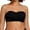 Black, variant on Bandeau Strapless Bra Full Coverage Underwire Convertible Bras for Plus Size Women Removable Pad White,34DD