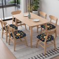 thumbnail image 6 of Pioneer Flower Seat Covers for Dining Room Chairs Set Of 6,Stretch Printed Washable Chair Seat Cover with Elastic Ties and Button,Removable Waterproof Couch Cushion Covers, 6 of 6
