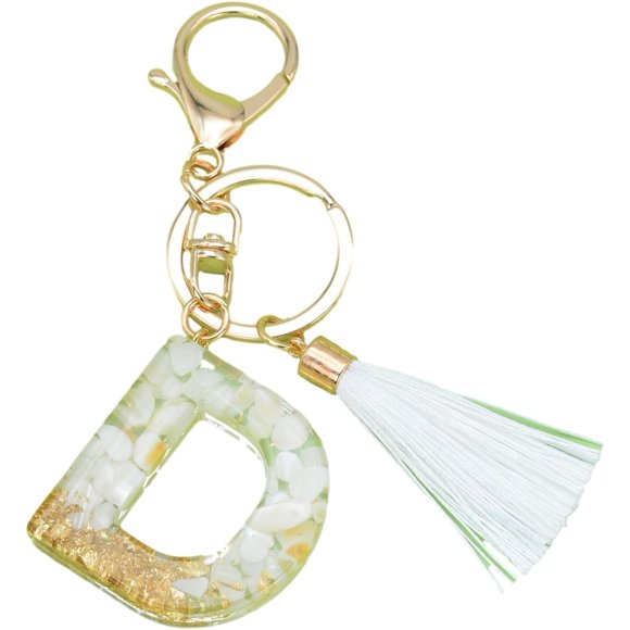 Letter Keychain,26 Letters A-Z Decorative Letter Keychain,Name Keychain for Women Girls Men Teenager Gift
