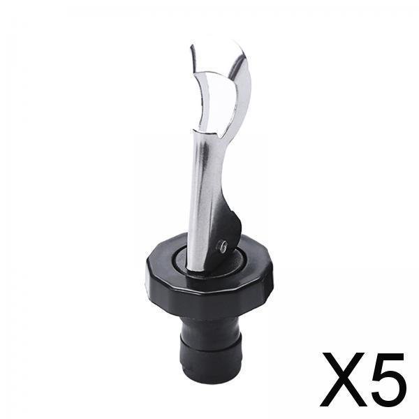 5 Tapones Prácticos Y Reutilizables, Accesorios de Acero Inoxidable, Práctico Tapón de Sellado, Tapón de Champán para El Mejor Regalo, Herramienta de 5 piezas