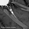 thumbnail image 5 of Corsé vintage negro para mujer, corsés y bustiers con cordones y cremallera, faja moldeadora floral., 5 of 5