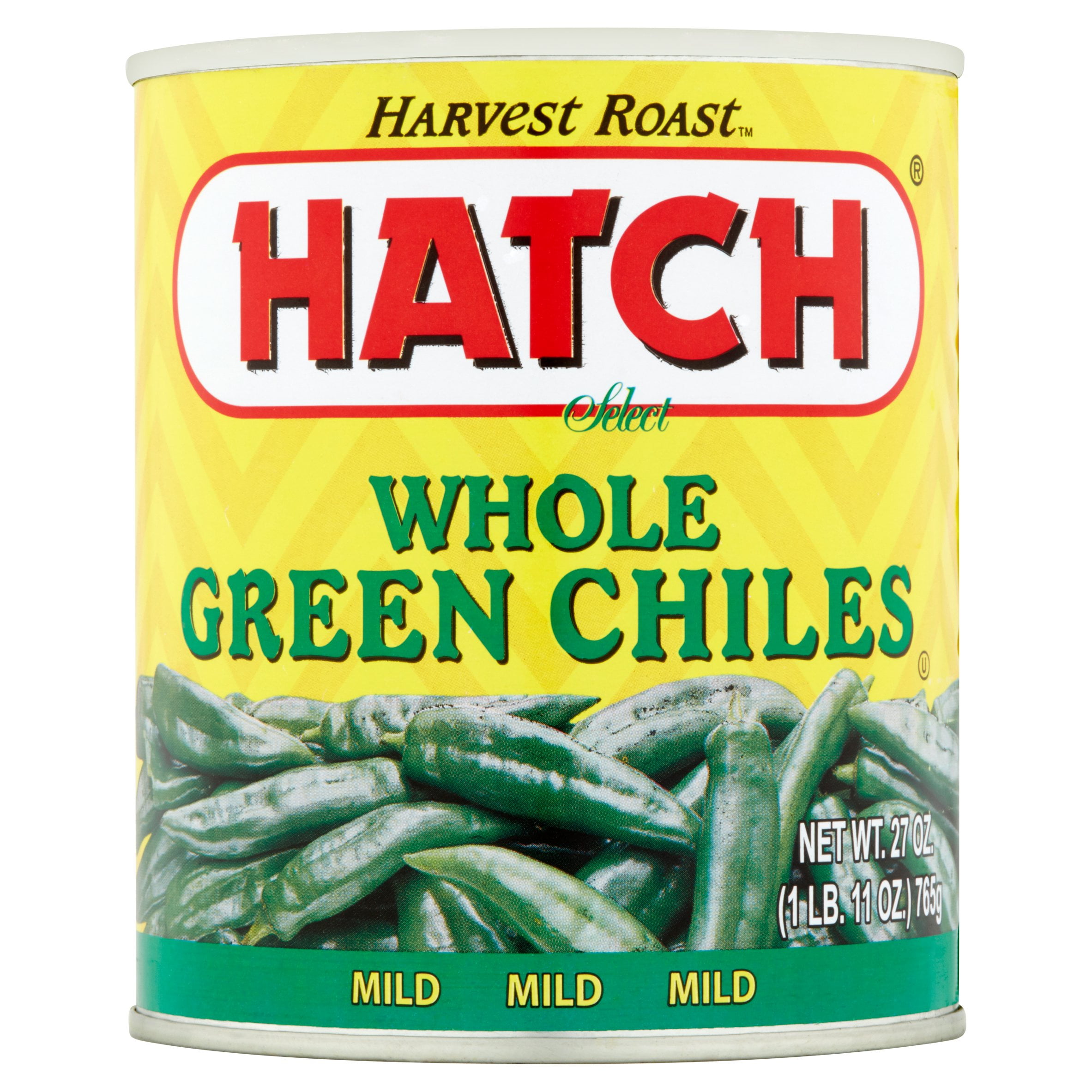 HATCH Select Whole Green Chiles, 27 Oz