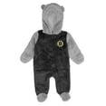 thumbnail image 2 of Newborn & Infant Black Boston Bruins Game Nap Teddy Fleece Bunting Full-Zip Sleeper, 2 of 3