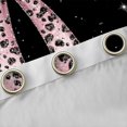 thumbnail image 4 of Manfei Cheetah Print Bowknot Black Out Curtains for Girls Women,Kids Teens Bling Crystal Sequins Curtains Pack of 2 (42x63 Each),Super Cozy Room Decor, 4 of 6