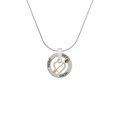 thumbnail image 2 of Delight Jewelry Two-tone Open Cupid's Heart Hero Ring Charm Necklace, 18", 2 of 4
