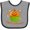 Heather and Black, variant on Inktastic Happy Halloween- Cute Pumpkin Cupcake Boys or Girls Baby Bib