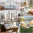 thumbnail image 6 of Waterproof Throw Pillow Covers Set of 2, 20x12 Inch Cow Flower Decorative Pillowcases Outdoor Pillow Slip Cushion Covers Set for Couch Tent Cute Farm Animal Pastoral Pastel Blooms, 6 of 7