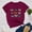 Wine, variant on ALLLIST Summer Tops for Women Crew Neck Black T-Shirts Short Sleeve Trendy Butterfly Shirts Clothing for Women