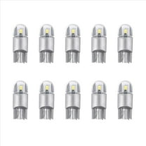 10Pcs 6000K Canbus T10 168 194 W5W Dome License Side Marker LED Light Bulb White