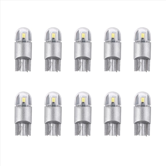 10Pcs 6000K Canbus T10 168 194 W5W Dome License Side Marker LED Light Bulb White