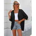 thumbnail image 5 of Zeagoo Womens 2025 Lightweight Crochet Cardigan Sweaters Open Front 3/4 Sleeve Knit Kimono Summer Boho Cover Up, 5 of 6