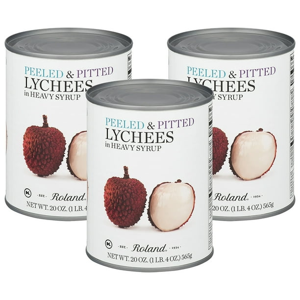 3 Pack Roland Whole Lychees In Heavy Syrup Oz Walmart Com Walmart Com