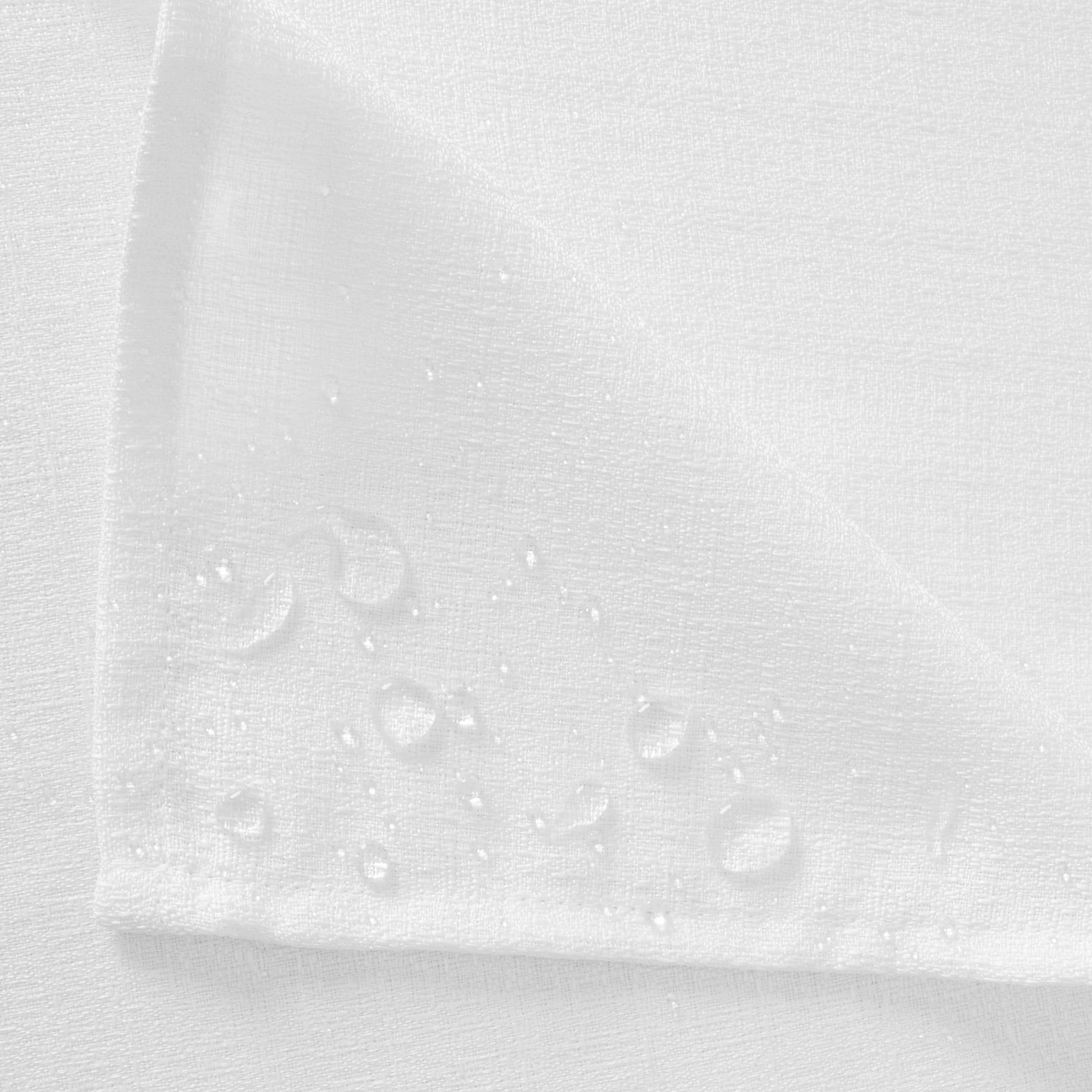 Home Details Chic & Rustic 70"x 90" Rectangle Polyester Tablecloth in White