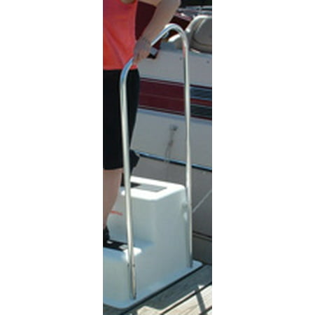 Taylor Made Products Taylor Made Stepsafe Triple Dock Step Handrail Attachment, 26" W x 58" H, Includes Rail Only, Aluminum Construction, Added Safety, Fits 3-Step Models - 47301