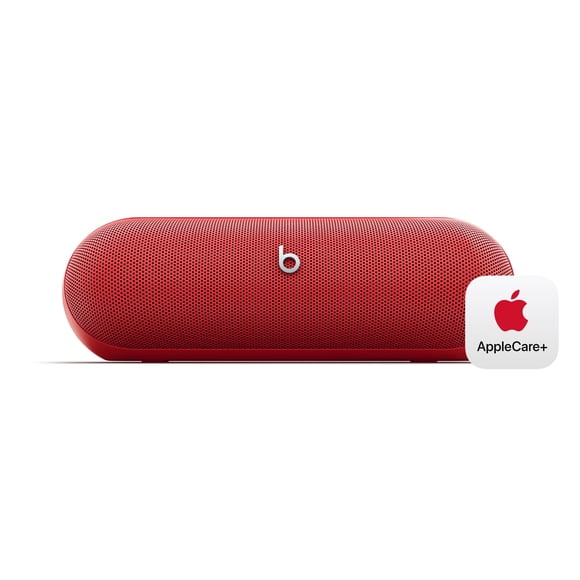 Altavoz Bluetooth inalámbrico Beats Pill con AppleCare+ (2 años), color rojo llamativo