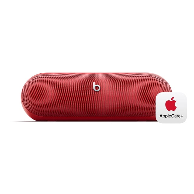 Altavoz Bluetooth inalámbrico Beats Pill con AppleCare+ (2 años), color rojo llamativo