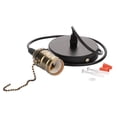 thumbnail image 1 of E27 Vintage Pendant Light Holder with Pull Chain Switch Lamp Base Ceiling Mounted (Bronze), 1 of 11