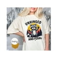thumbnail image 2 of Ferral Racoon Shirt for Women, Unhinged and Feral Tshirt, Cute but Feral T-shirt, Oversized Feral T Shirt, Raccoon Anxiety Shirt, 2 of 10