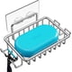 thumbnail image 1 of Nieifi Jabonera de Barra para Pared de Ducha con 4 Ganchos Jabonera Adhesiva de Acero Inoxidable para baño Plata, 1 of 9